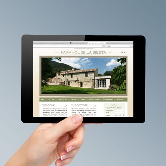 Realizzazione sito web FARMHOUSE LA SIESTA