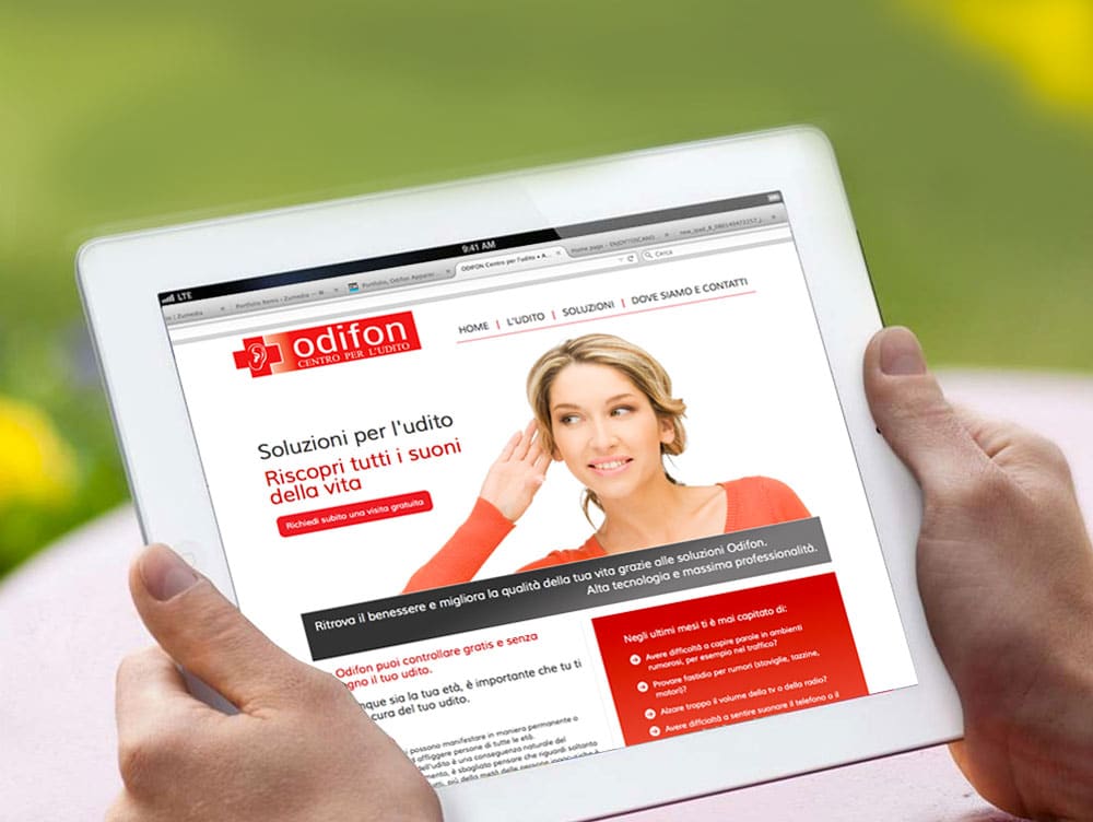 Realizzazione sito web ODIFON APPARECCHI ACUSTICI Arezzo e Valdarno