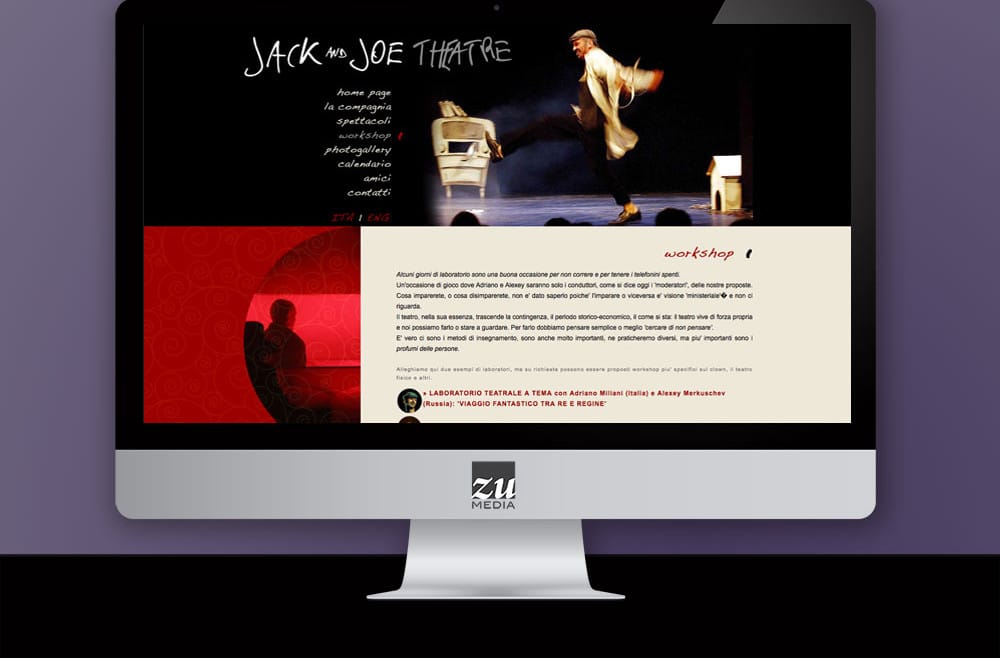 Realizzazione sito web Jack & Joe Theatre