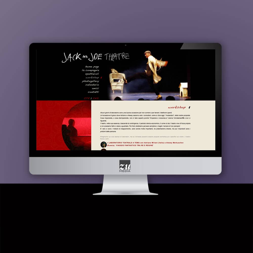 Realizzazione sito web Jack & Joe Theatre