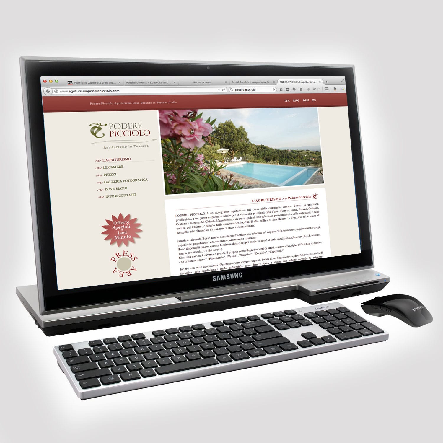 Realizzazione sito web Podere Picciolo