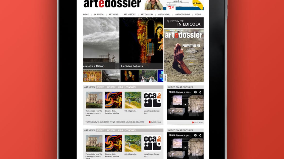 Realizzazione sito web Giunti Art e Dossier