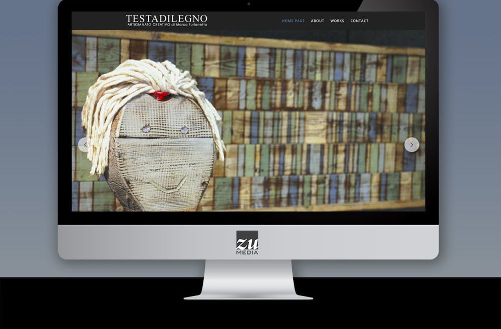 Realizzazione sito web TESTADILEGNO di Marco Furlanetto