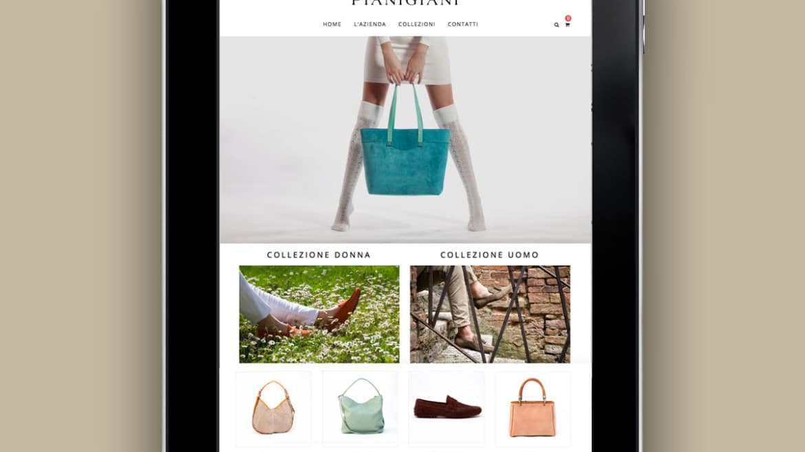 Pianigiani Bags- realizzazione e-commerce