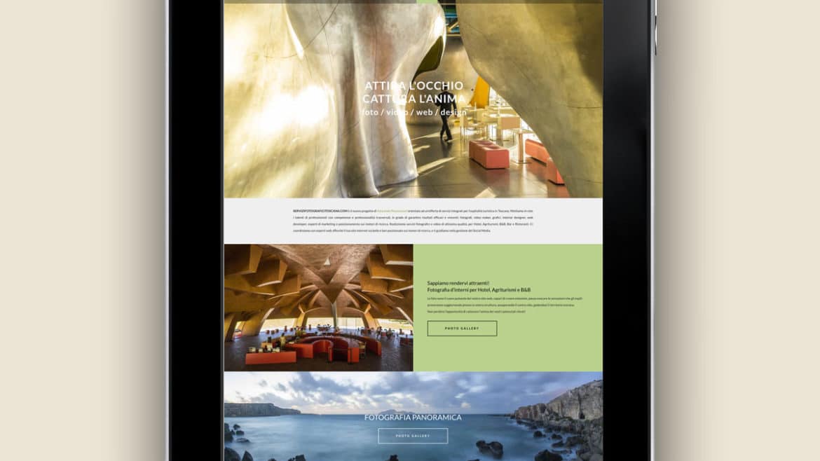 Servizi Fotografici Toscana - Realizzazione sito internet - Firenze