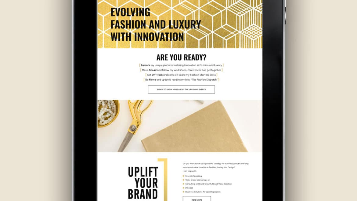 Realizzazione sito web luxury fashion consultant firenze