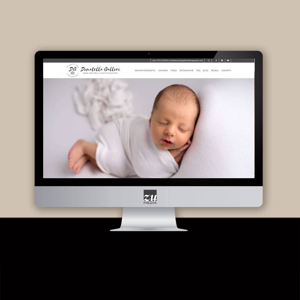 Realizzazione sito web Donatella Gallori Photographer